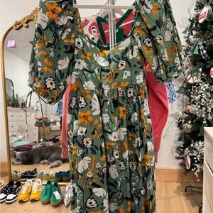 By Together Green Floral Dress